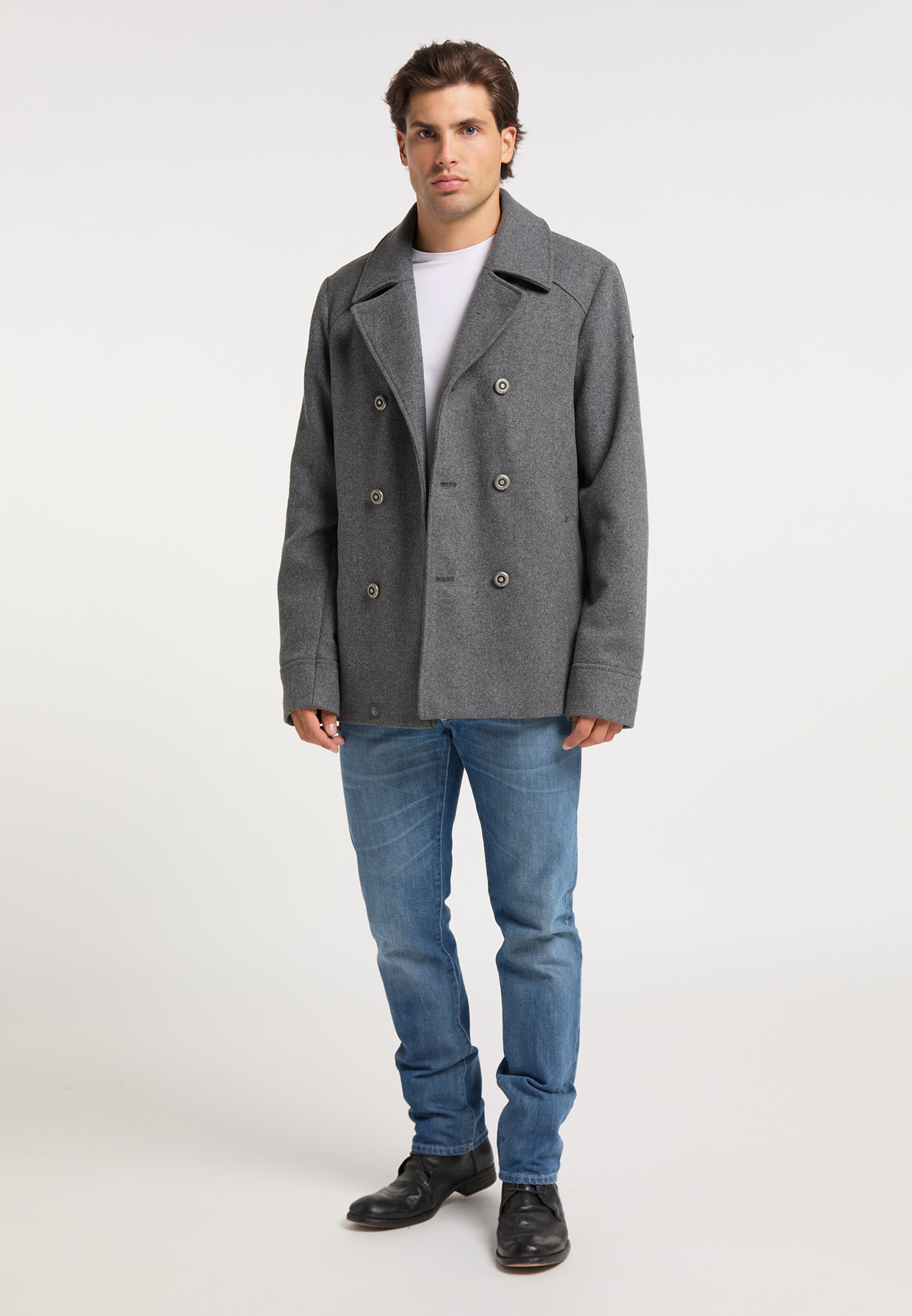 Manteaux Manteau mi-saison DreiMaster Vintage en Gris Foncé 