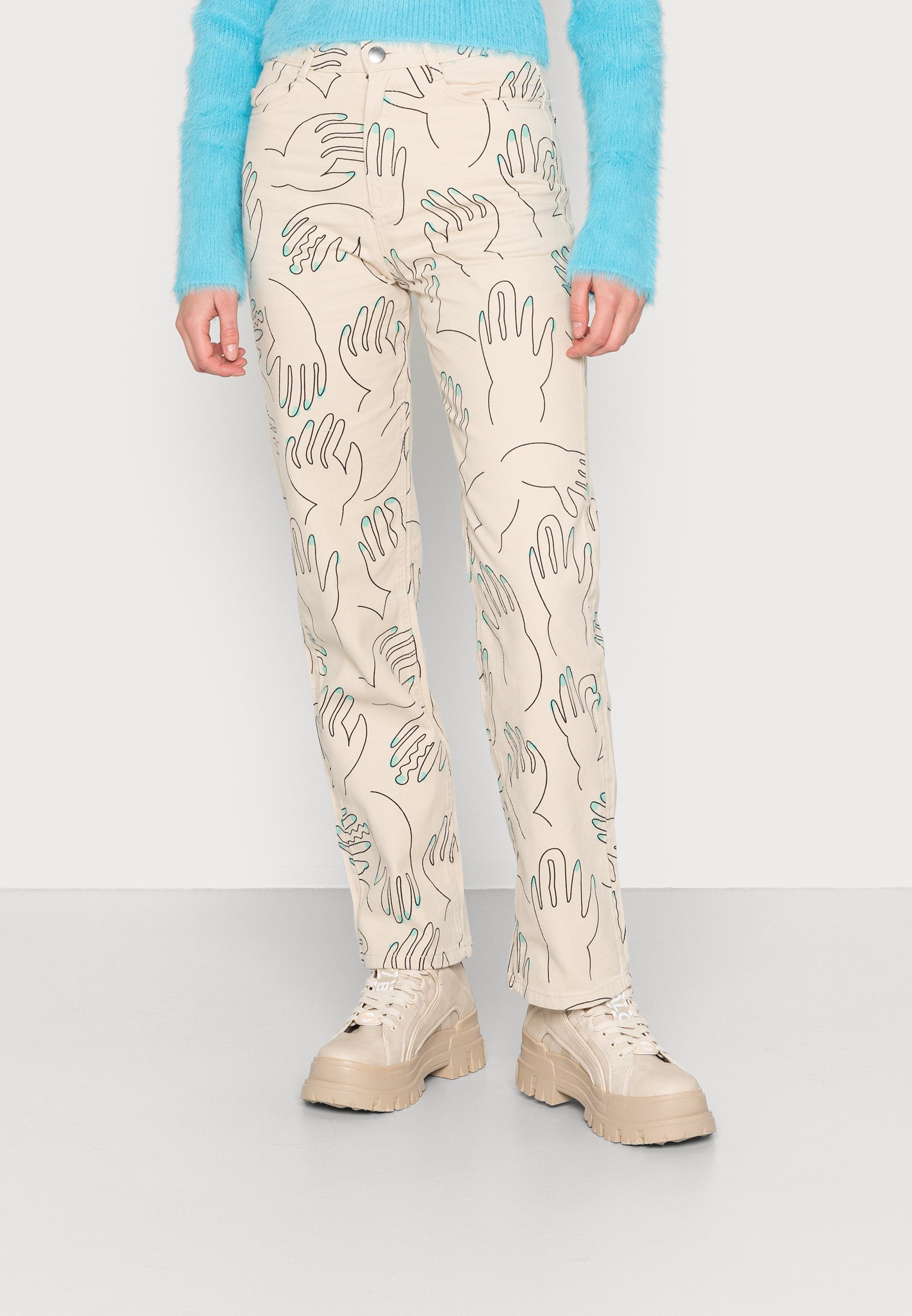 Femme Monki Jean droit - beige